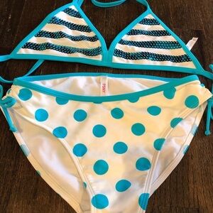 Psny polka dot and sequined bikini size 12 🏊‍♀️ 💦